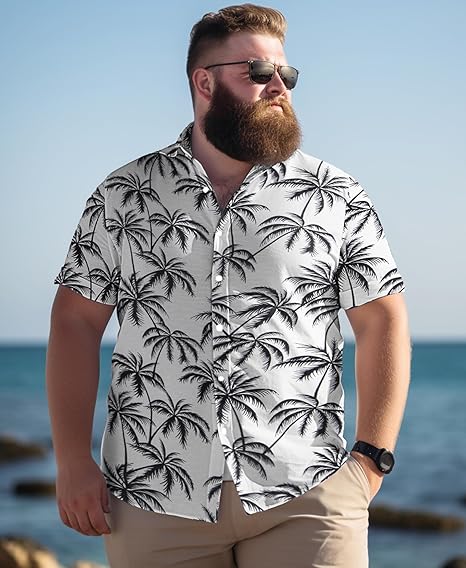 Camisa havaiana floral de verão