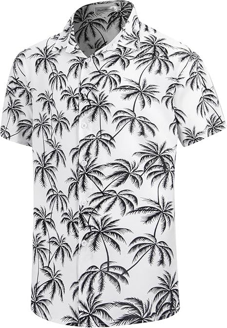 Camisa havaiana floral de verão